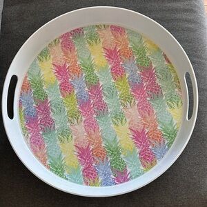Cynthia Rowley Pastel Pineapple Melamine Tray
